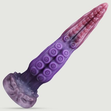 Κυρτό Dildo Σιλικόνης Χταπόδι Με Βεντούζες Sea Monster Octopuss Silicone Dildo With Suction 25,5 x 6 cm - Πολύχρωμο