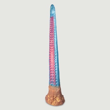 Μακρύ Dildo Με Δέρμα Χταποδιού Very Long Anal Silicone Dildo With Octopus Skin - 47 x 4,5 cm - Μπλε