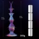 Alien Long Anal Silicone Dildo With Splinters 37 cm - Purple by Sexopolis