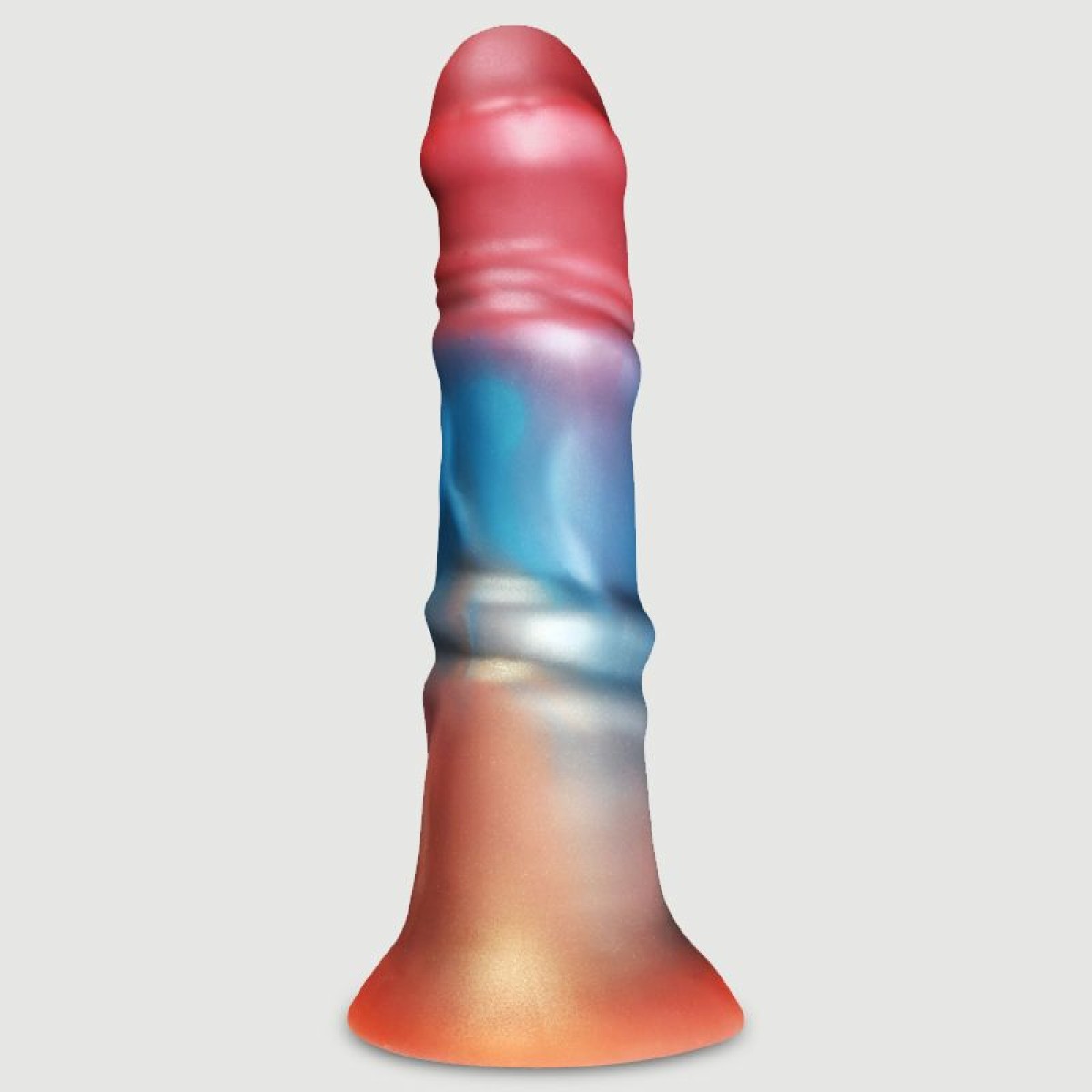 Monster Dildo Σιλικόνης Με Βεντούζα Horse Silicone Dildo With Suction Cup - Πολύχρωμο by Sexopolis