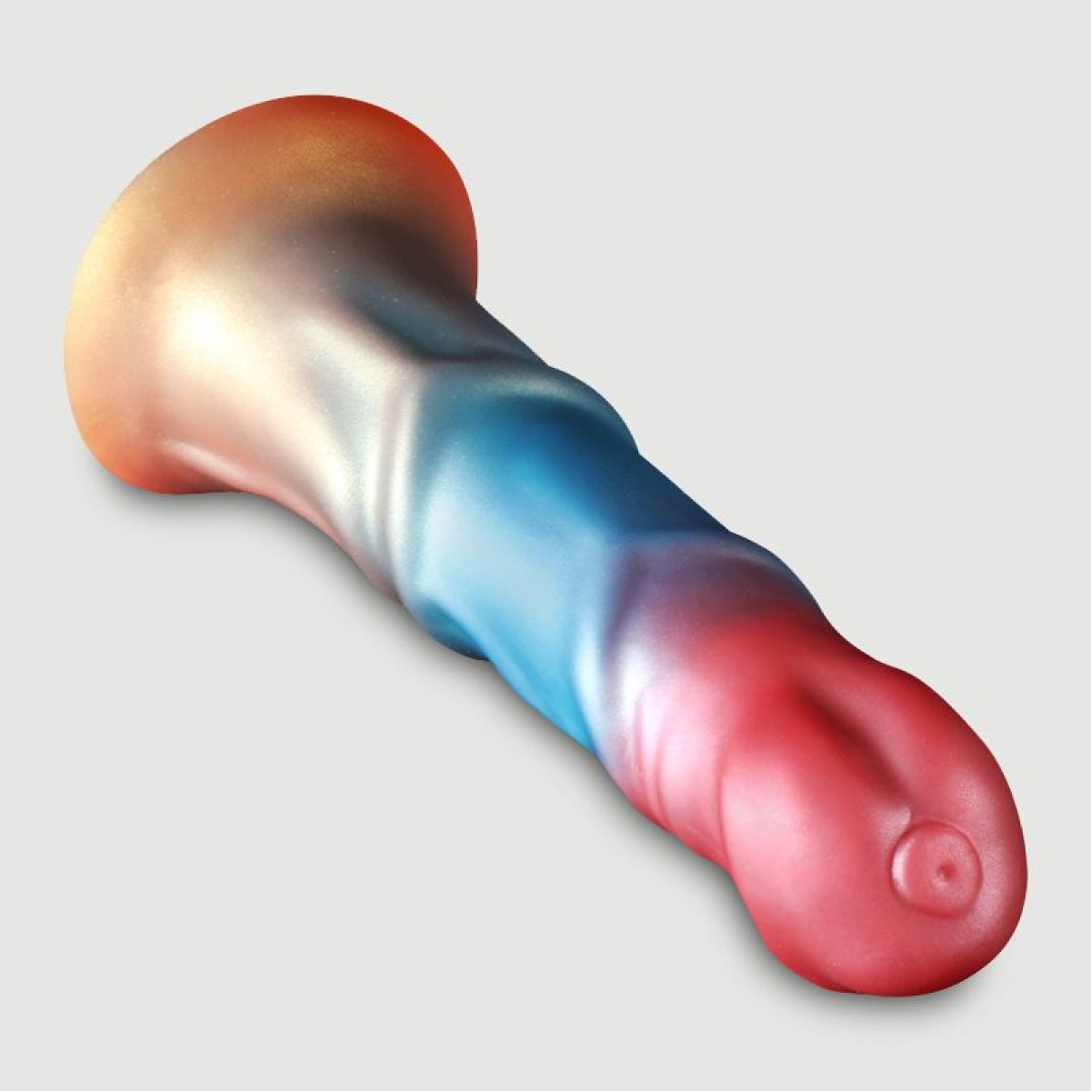 Monster Dildo Σιλικόνης Με Βεντούζα Horse Silicone Dildo With Suction Cup - Πολύχρωμο by Sexopolis