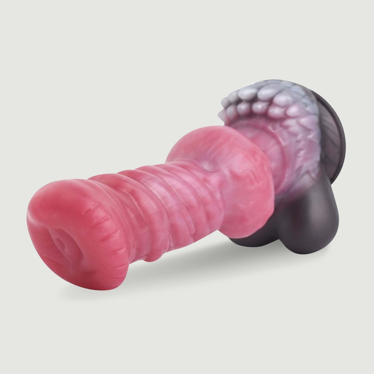 Huge Silicone Furry Wolf Dildo 27 x 9,5 cm - Red by Sexopolis