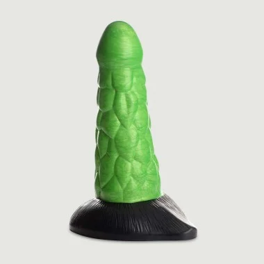 XL Dildo Σιλικόνης Ερπετό Radioactive Reptile Thick Scaly Silicone Dildo