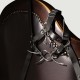 Ανοιχτό Φίμωτρο με Αγκίστρι Μύτης Head Harness with Spider Gag & Nose Hook - Μαύρο by Sexopolis