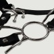 Ανοιχτό Φίμωτρο με Αγκίστρι Μύτης Head Harness with Spider Gag & Nose Hook - Μαύρο by Sexopolis
