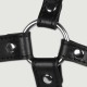 Ανοιχτό Φίμωτρο με Αγκίστρι Μύτης Head Harness with Spider Gag & Nose Hook - Μαύρο by Sexopolis