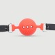 Φίμωτρο Με Μπάλα Σιλικόνης & Οπές Silicone Ball Gag With Holes – Κόκκινο by Sexopolis