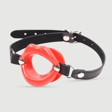 O Ring Gag Σε Σχήμα Στόματος O Ring Gag Mouth Shaped - Κόκκινο