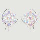 Glow In The Dark Body Jewelry Stickers Nipples by Sexopolis