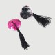 Αυτοκόλλητα Θηλών Με Παγιέτες & Κρόσσια Sequin Nipple Pasties With Tassels – Φούξια by Sexopolis