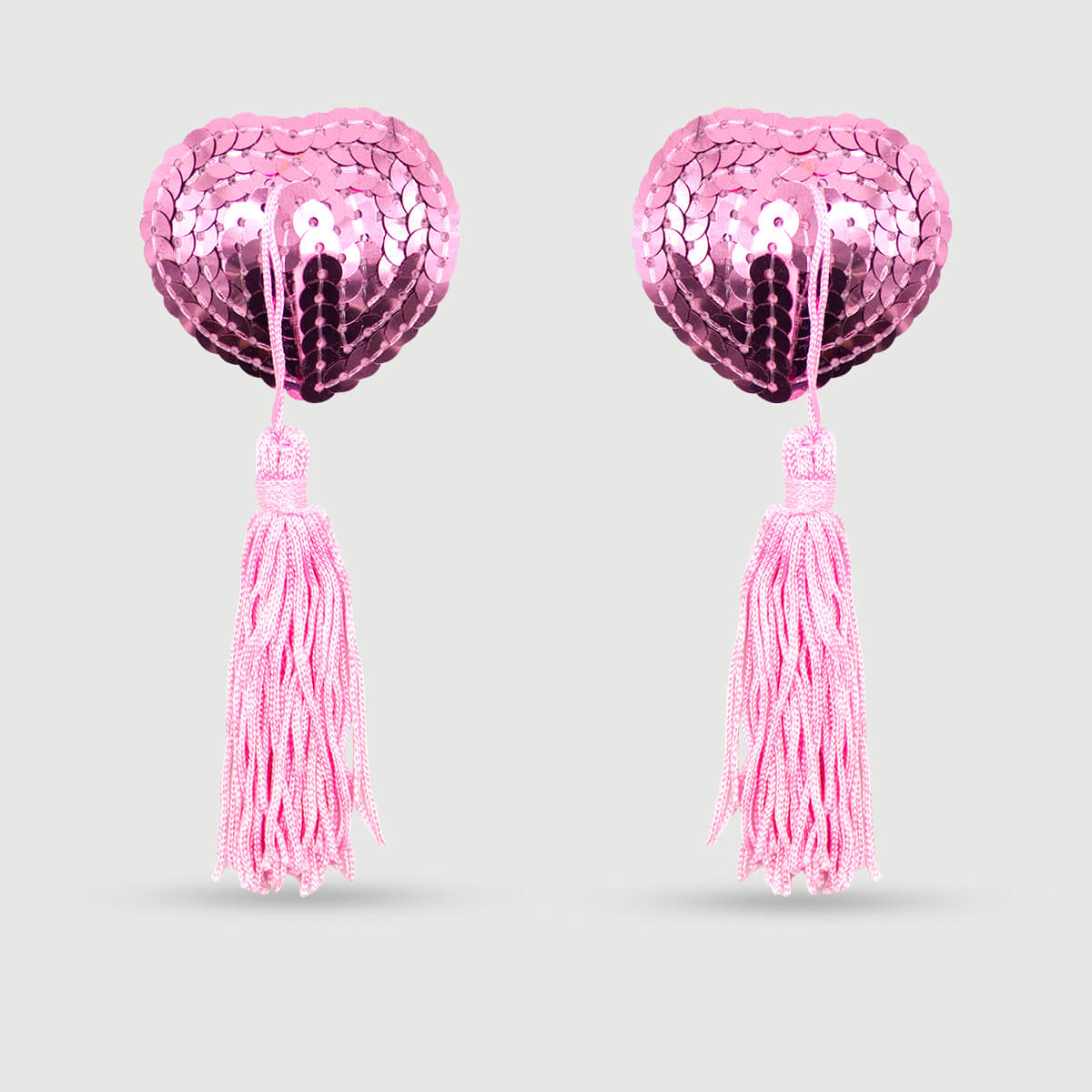 Αυτοκόλλητα Θηλών Με Παγιέτες & Κρόσσια Sequin Nipple Pasties With Tassels – Ροζ by Sexopolis