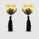 Αυτοκόλλητα Θηλών Με Παγιέτες & Κρόσσια Sequin Nipple Pasties With Tassels – Χρυσά by Sexopolis