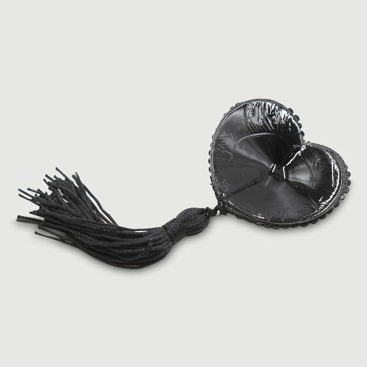 Αυτοκόλλητα Θηλών Σε Σχήμα Καρδιάς Με Φούντα Heart Shaped Tassel Nipple Pasties – Μαύρο by Sexopolis