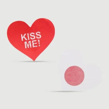 Αυτοκόλλητο Στήθους Καρδιά Red Heart Shaped Nipple Cover - Κόκκινο