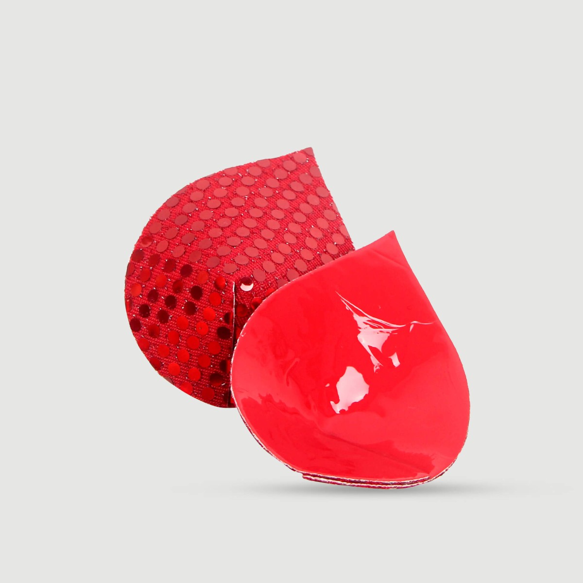Επαναχρησιμοποιούμενα Αυτοκόλλητα Θηλών Sequin Water Droplets Reusable Nipple Covers - Κόκκινο by Sexopolis