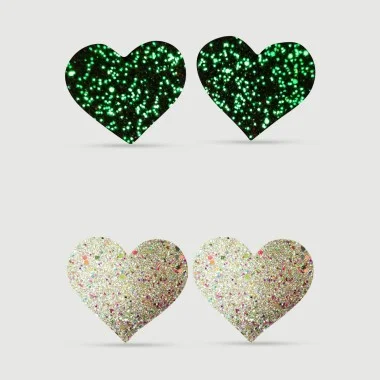 Καλύμματα Θηλών Καρδιάς Φωσφοριζέ Shine in the Dark Nipple Cover