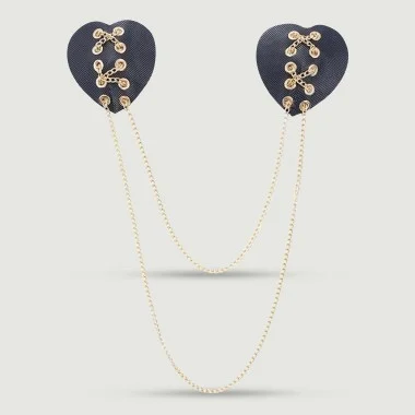 Καλύμματα Θηλών με Αλυσίδα Nipple Heart Covers with Gold Chain