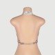 Δερμάτινο Chest Harness Με Αλυσίδες Leather Chest Harness Straps Bras Chain - Ασημί by Sexopolis