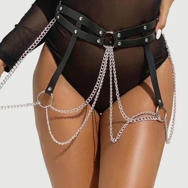 Punk Ασύμμετρη Αλυσίδα Μέσης Με Δέσιμο & Wild Στυλ Punk Irregular Ring Trend Sexy Bandage Waist Chain Wild Jewelry Belt