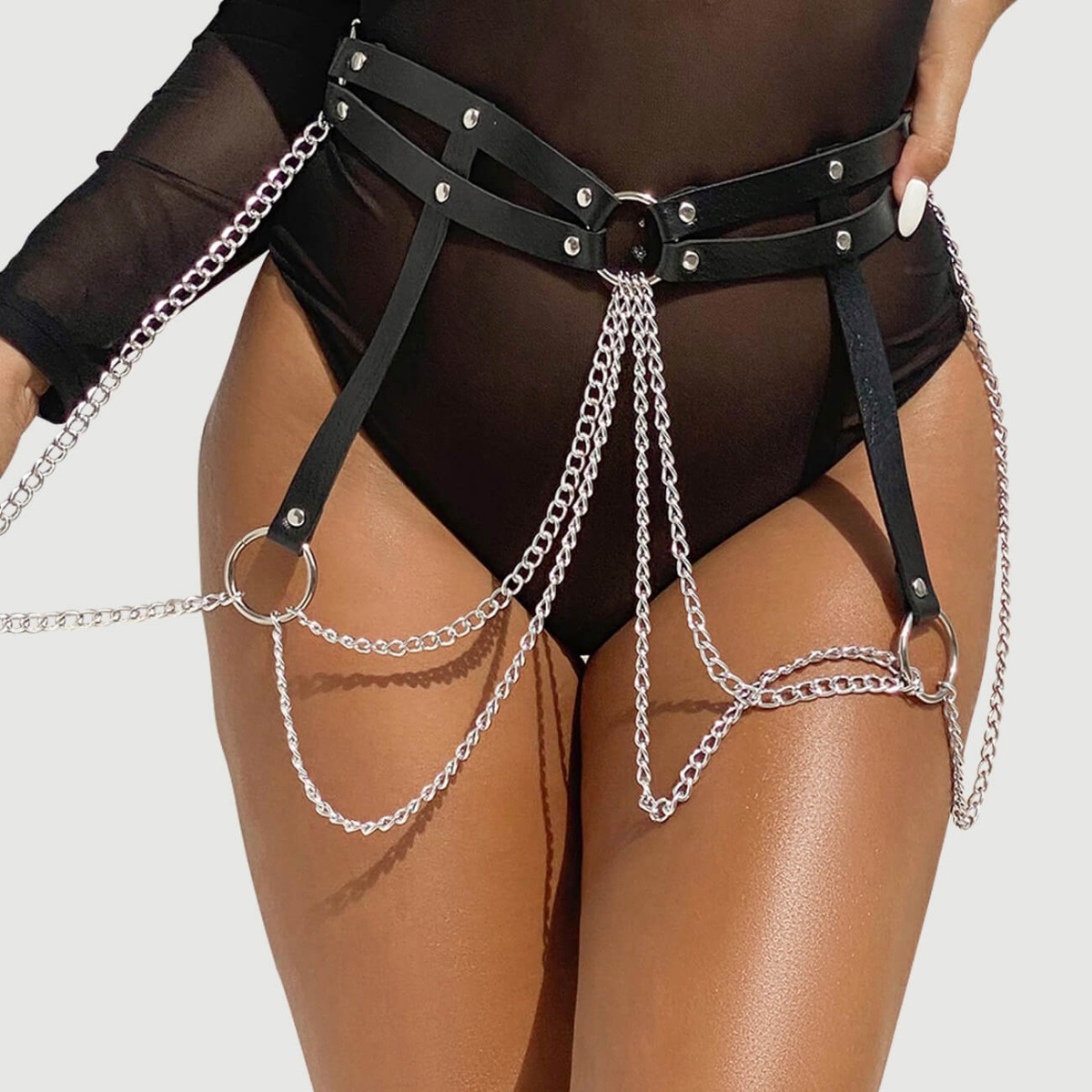 Punk Ασύμμετρη Αλυσίδα Μέσης Με Δέσιμο & Wild Στυλ Punk Irregular Ring Trend Sexy Bandage Waist Chain Wild Jewelry Belt by Sexopolis