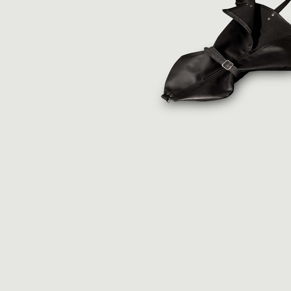 Zip Up Full Sleeve Arm Restraint - Black by Sexopolis