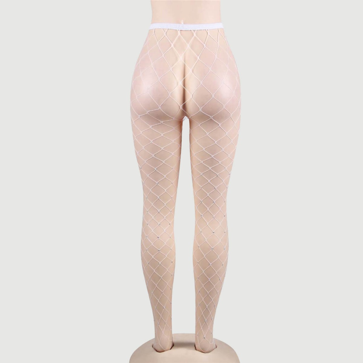 Καλσόν Δίχτυ Με Λάμψη Fashion Sparkle Fishnet Pantyhose - Λευκό by Sexopolis