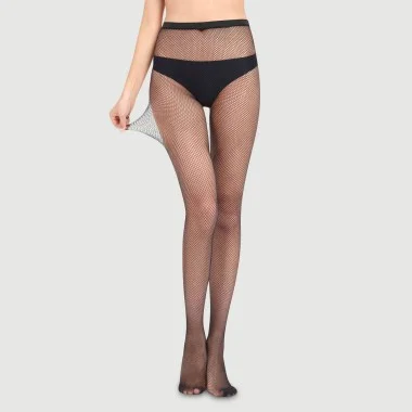 Sheer Classic Sexy Fishnet Pantyhose - Black