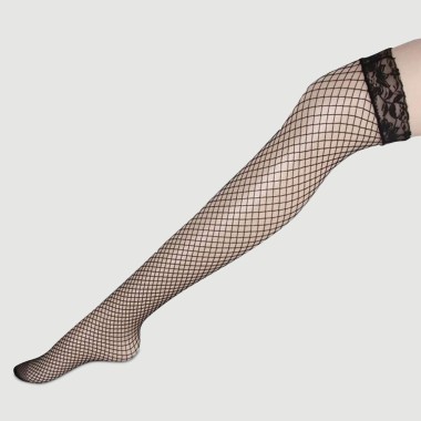 Διχτυωτές Κάλτσες Με Δαντέλα Colorful Series Fishnet Stockings - Μαύρες