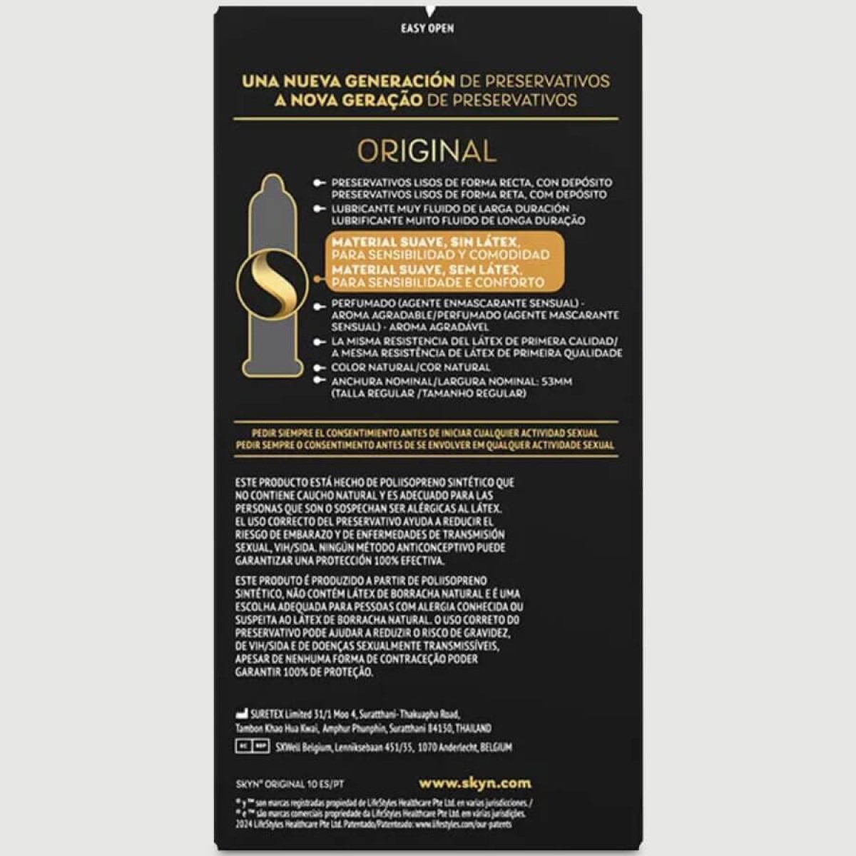 Skyn Original Non Latex Condoms - 10 Pieces by Sexopolis