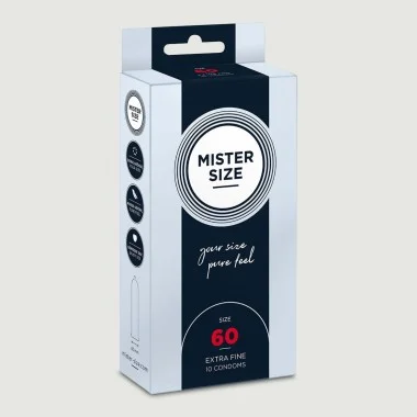 Προφυλακτικά Mister Size Pure Feel Condoms 60 mm - 10 Τεμάχια