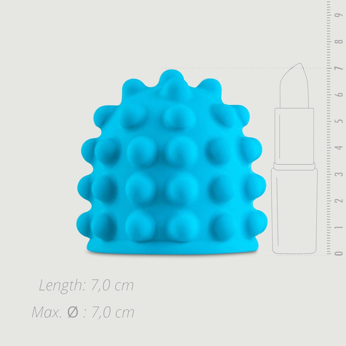 MyMagicWand Nubbed Attachment Μπλε by Sexopolis