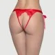 Plus Size Ανοιχτό Εσώρουχο Sexy Lace Open Back Panty - Κόκκινο by Sexopolis