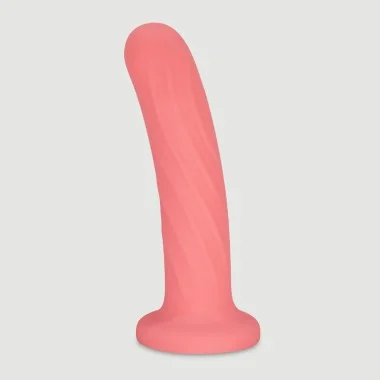 Dildo Σιλικόνης με Βεντούζα & Ραβδώσεις Brett 18 cm Classic Ribbed Silicone Dildo with Suction Cup - Ροζ
