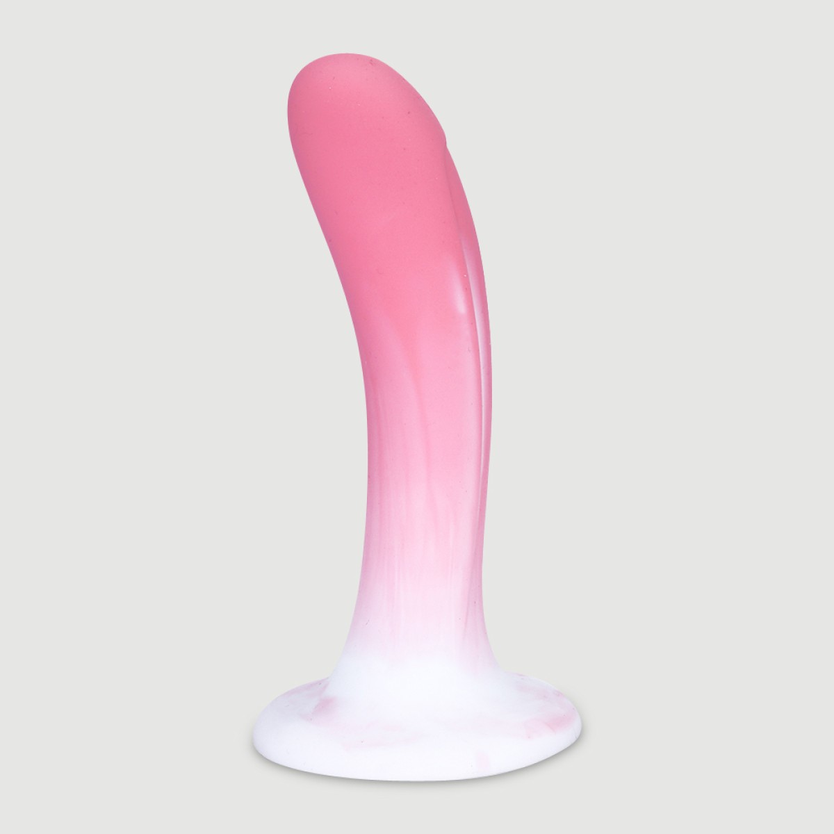 Κυρτό Dildo Σιλικόνης με Βεντούζα Jasper 15 cm Curved Classic Silicone Dildo with Suction Cup - Ροζ by Sexopolis