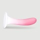 Κυρτό Dildo Σιλικόνης με Βεντούζα Jasper 15 cm Curved Classic Silicone Dildo with Suction Cup - Ροζ by Sexopolis