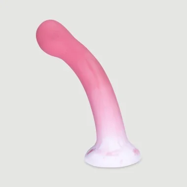 Κυρτό Dildo Σιλικόνης με Βεντούζα Nikita 18 cm Curved Classic Silicone Dildo with Suction Cup - Ροζ