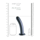 Λείο Κυρτό Dildo Σιλικόνης με Βεντούζα G-Spot 17 cm Smooth Silicone Dildo with Suction Cup - Γκρι by Sexopolis