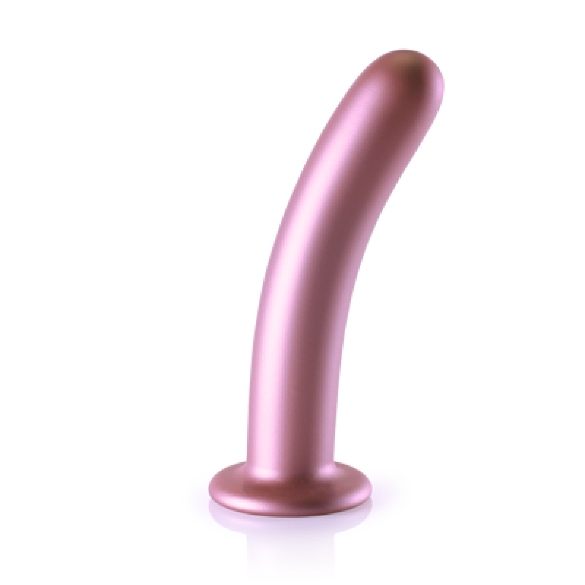 G-Spot 17 cm Smooth Silicone Dildo with Suction Cup - Pink by Sexopolis