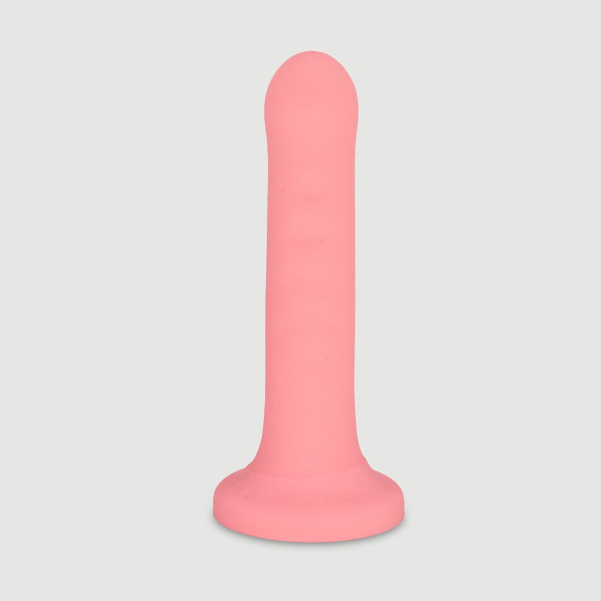 Λείο Κυρτό Dildo Σιλικόνης με Βεντούζα Leon 18 cm Smooth Curved Classic Silicone Dildo with Suction Cup - Ροζ by Sexopolis