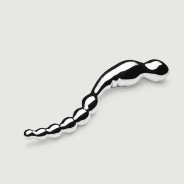 Μεταλλικό Dildo με Ραβδώσεις Le Wand Stainless Steel Swerve Ribbed Dildo