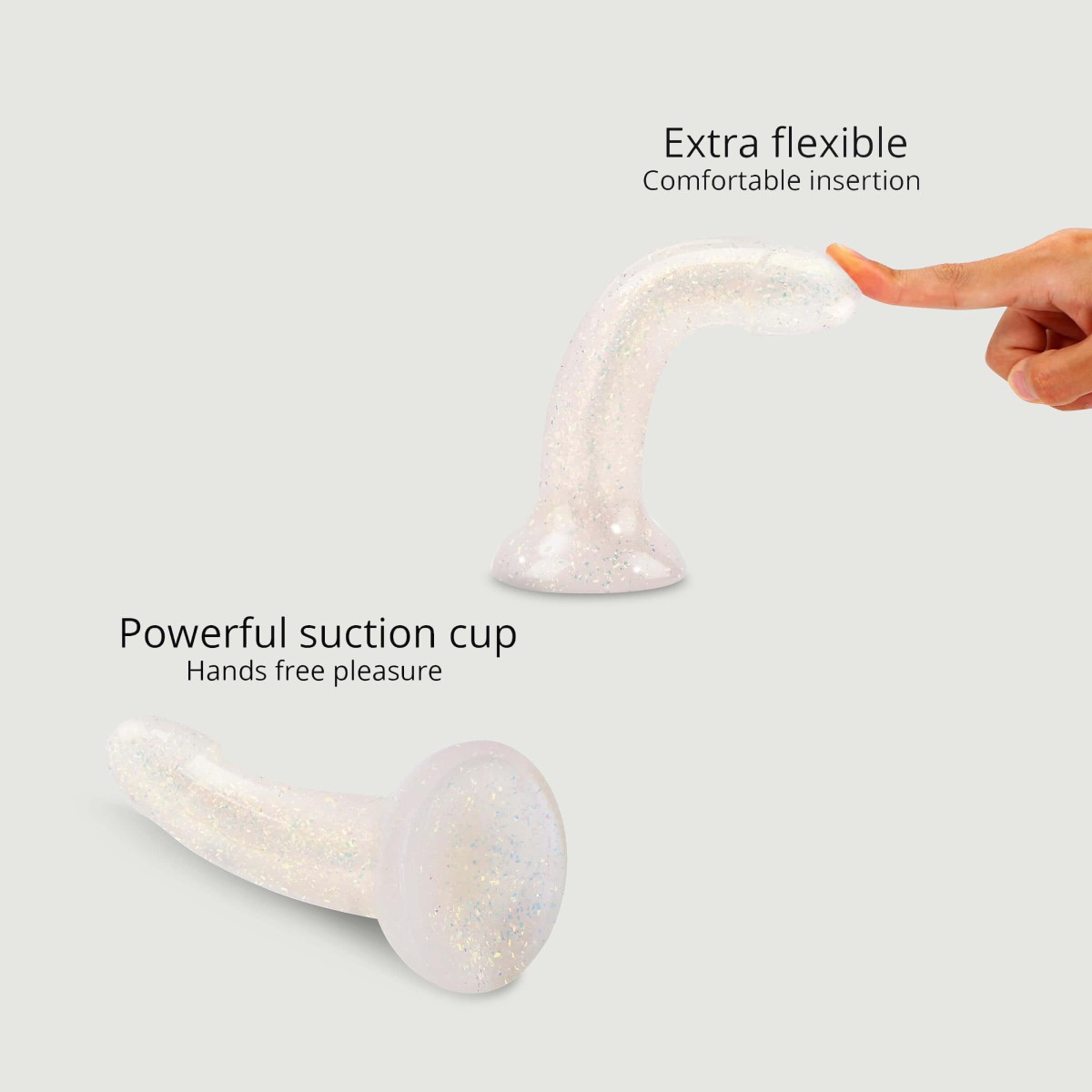 Premium Dildo Σιλικόνης με Βεντούζα Dildolls Extravaganza Premium Silicone Dildo With Suction Cup - Διάφανο by Sexopolis