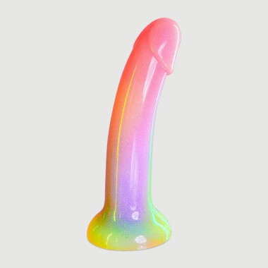 Premium Dildo Σιλικόνης Με Βεντούζα Dildolls Stargazer Premium Silicone Dildo with Suction Cup - Πολύχρωμο