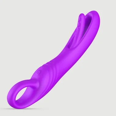 Δονητής Σιλικόνης The G-Slapper Silicone Slapping Ergonomic Vibrator - Μωβ
