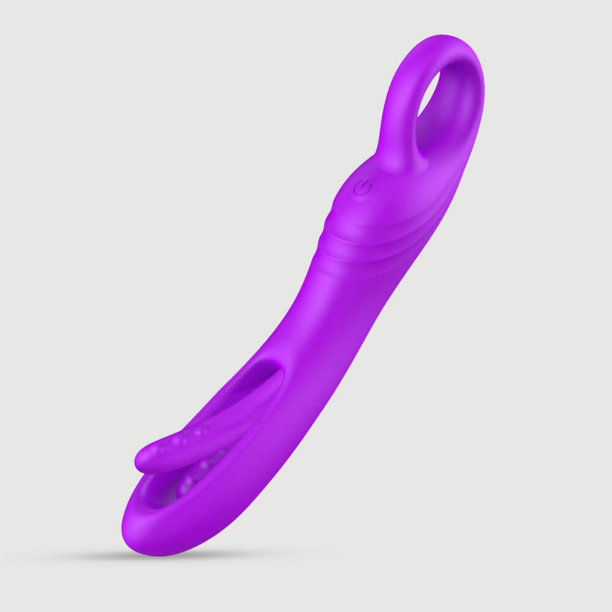 The G-Slapper Silicone Slapping Ergonomic Vibrator - Purple by Sexopolis