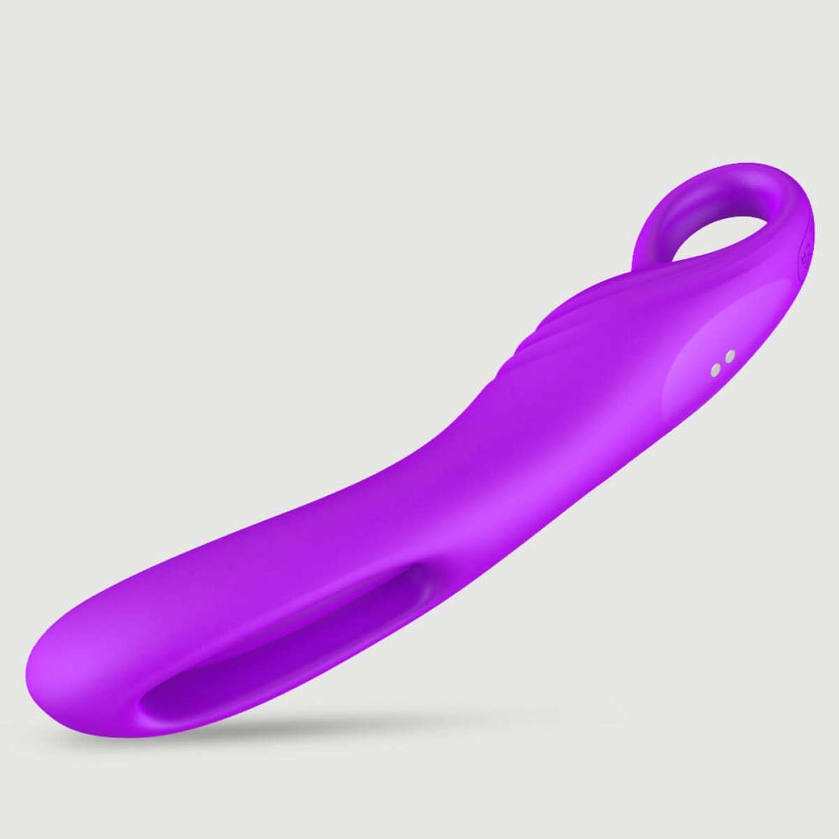 The G-Slapper Silicone Slapping Ergonomic Vibrator - Purple by Sexopolis