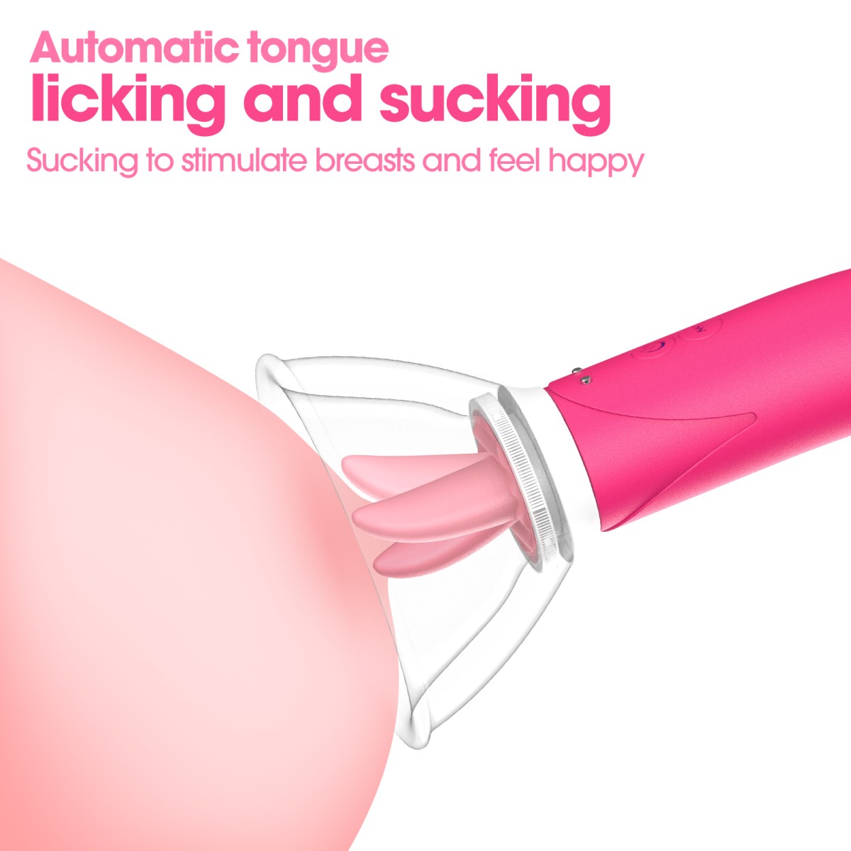 Δονούμενη Γλώσσα & Δονητής 2 Σε 1 Double The Pleasure 2 In 1 Clitoral Tongue With Silicone Vibrator - Ροζ by Sexopolis