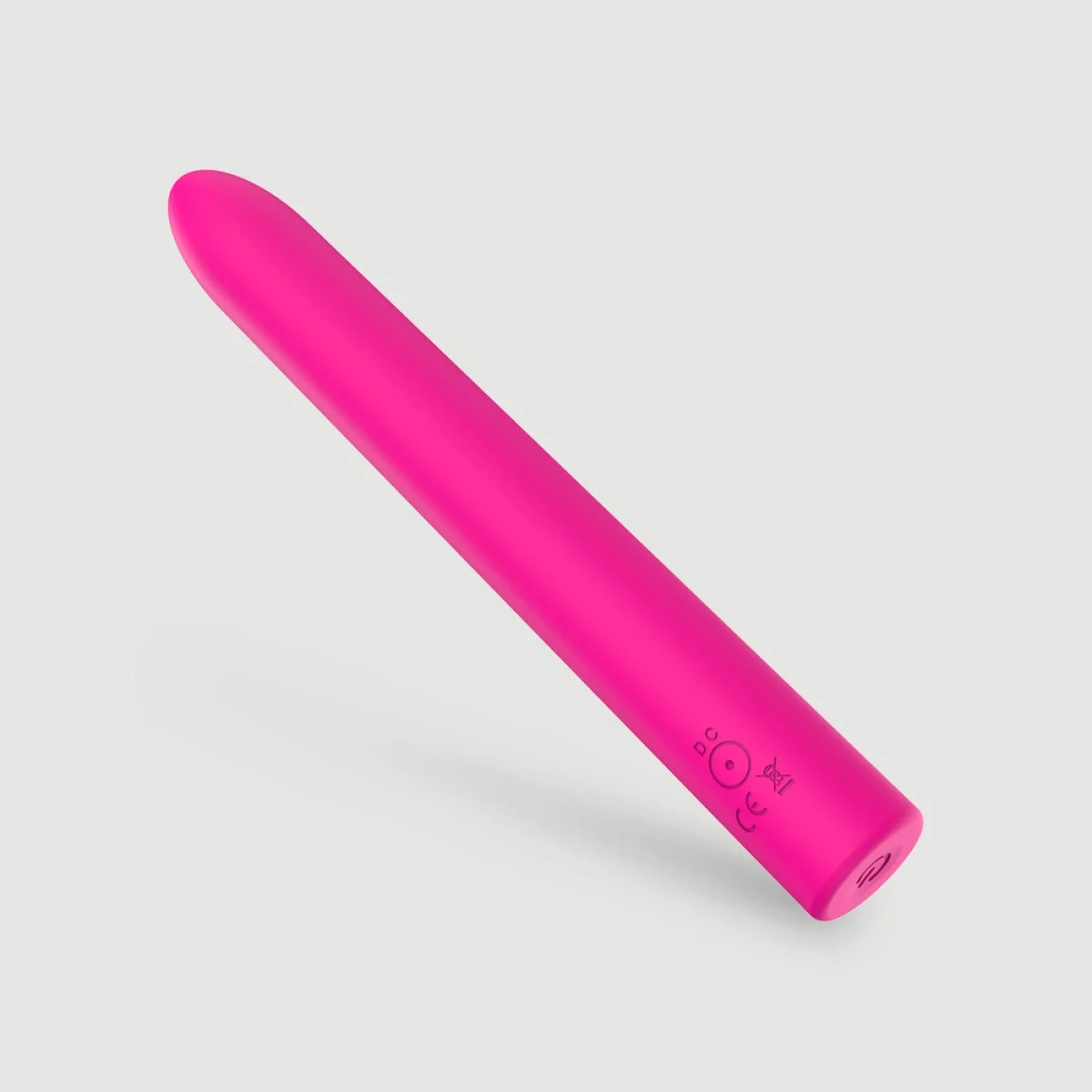 Λεπτός Κλασικός Δονητής Σιλικόνης 10 Ταχυτήτων Classic Baby Slim 10 Function Silicone Classic Vibrator - Φούξια by Sexopolis