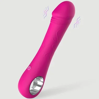 Ρεαλιστικός Δονητής Σιλικόνης με Λαβή Alastor Realistic Smooth Silicone Vibrator with Handle - Ροζ