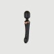My Personal Massager Double Stimulation 2 In 1 Silicone Wand Massager & Vibrator - Black by Sexopolis