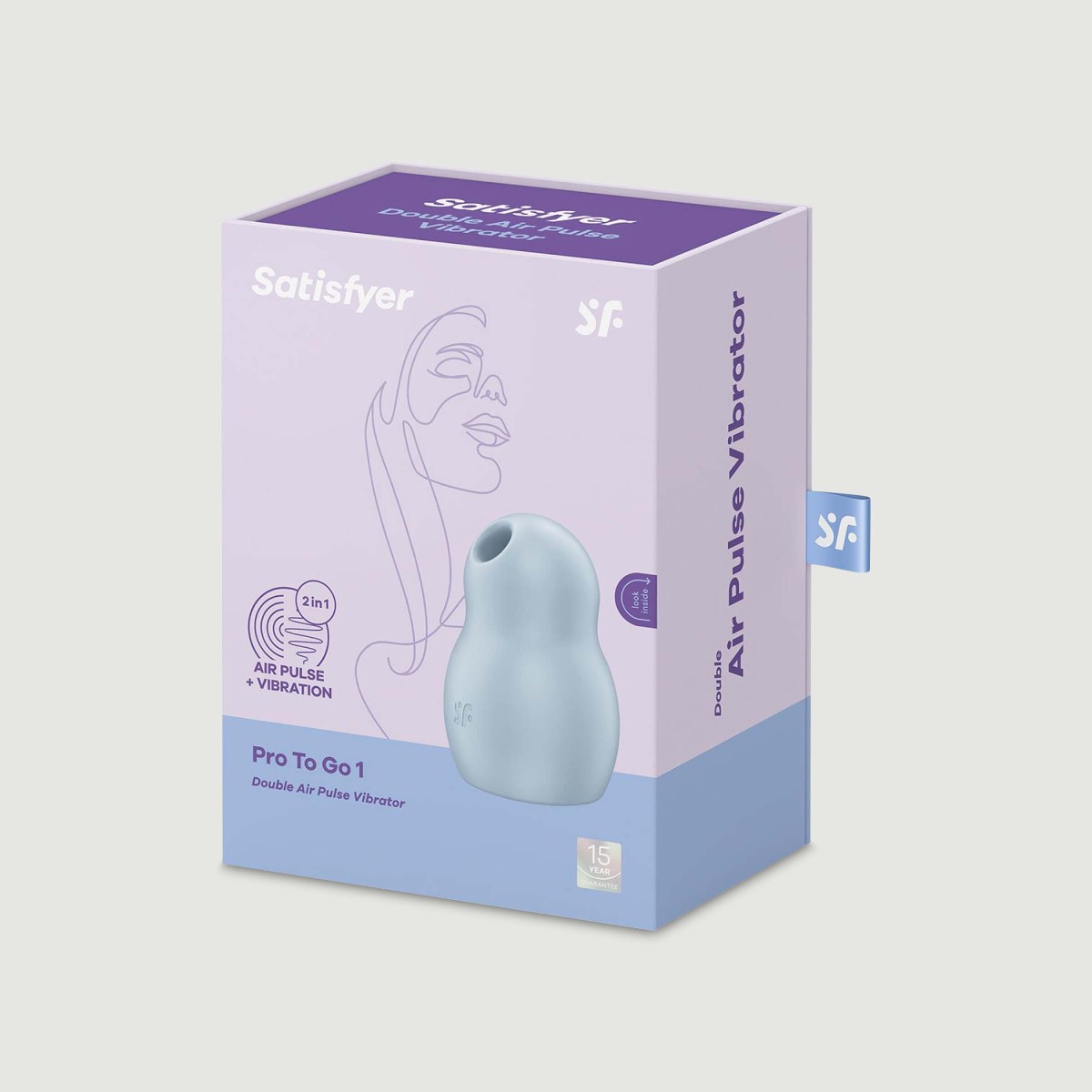 Satisfyer Pro To Go 1 Suction Clitoral Stimulator - Blue by Sexopolis